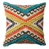 Benzara BM219688 18 X 18 `` Handwoven Cotton Cushion Cover with kilim Pattern, Multicolor