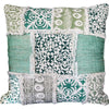 Benzara BM219708 18 x 18 Patchwork Cotton Accent Pillow Cover, Multicolor