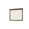 Benzara Wooden Frame Dresser Mirror with Natural Grain Details, Rustic Brown