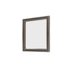 Benzara Modern Wooden Frame Dresser Mirror with Plank Design, Rustic and Dark Brown