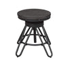 Benzara Metal Adjustable Stool with Hairpin Legs and Floor Protectors,Set of 2,Gray