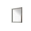 Benzara Industrial Style Wooden Frame Mirror with Metal Brackets and Rivets, Brown