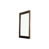 Benzara Transitional Rectangular Wooden Frame Mirror with Grain Details, Brown