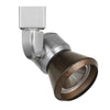 Benzara 10W Integrated Led Metal Track Fixture with Cone Head, Silver and Bronze