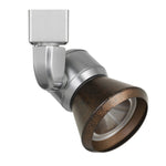 Benzara 10W Integrated Led Metal Track Fixture with Cone Head, Silver and Bronze