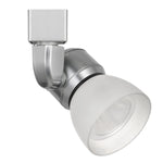 Benzara 10W Integrated Led Track Fixture with Polycarbonate Head, Silver and White
