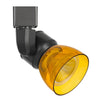 Benzara BM220593 10W Integrated Led Track Fixture with Polycarbonate Head, Black and Yellow