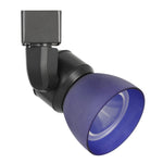 Benzara BM220596 10W Integrated Metal and Polycarbonate Led Track Fixture, Black and Blue