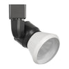 Benzara BM220601 10W Integrated Led Metal Track Fixture with Cone Head, Black and White