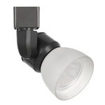 Benzara 10W Integrated Led Track Fixture with Polycarbonate Head, Black and White
