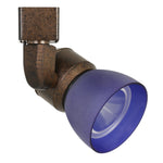 Benzara BM220612 10W Integrated Metal and Polycarbonate Led Track Fixture, Bronze and Blue