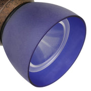 Benzara BM220612 10W Integrated Metal and Polycarbonate Led Track Fixture, Bronze and Blue