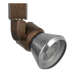 Benzara 10W Integrated Led Metal Track Fixture with Cone Head, Bronze and Silver
