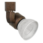 Benzara BM220622 10W Integrated Led Metal Track Fixture with Mesh Head, Bronze and White