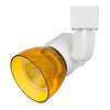 Benzara BM220625 10W Integrated Led Track Fixture with Polycarbonate Head, Yellow and White