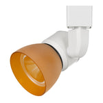 Benzara 10W Integrated Led Track Fixture with Polycarbonate Head, Orange and White