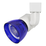 Benzara 10W Integrated Led Track Fixture with Polycarbonate Head, White and Blue