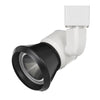 Benzara BM220629 10W Integrated Led Metal Track Fixture with Cone Head, White and Black