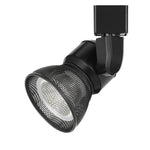 Benzara BM220680 Metal Frame Led Track Fixture with Mesh Shade, Black and Gray