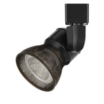 Benzara BM220681 Metal Frame Led Track Fixture with Mesh Shade, Black and Bronze