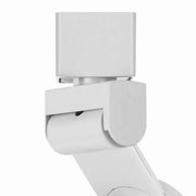 Benzara BM220694 12W Integrated Led Metal Track Fixture with Mesh Head, Black and White