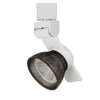 Benzara BM220695 12W Integrated Led Metal Track Fixture with Mesh Head, Brown and White