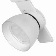 Benzara BM220698 12W Integrated Led Metal Track Fixture with Oval Design Head,White