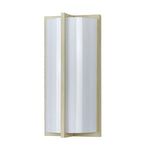 Benzara Cylindrical Shaped Metal PLC Wall Lamp with 3D Design Trim,Set of 4, White