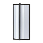 Benzara Cylindrical Shaped PLC Wall Lamp with 3D Design, Set of 4, Black and White