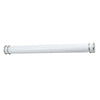 Benzara Pipe Design Metal Vanity Light with Hardwired Switch, Set of 4, Large,White