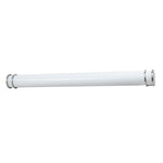 Benzara Pipe Design Metal Vanity Light with Hardwired Switch, Set of 4, Large,White