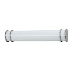 Benzara Pipe Design Metal Vanity Light with Hardwired Switch,Set of 4, Medium,White