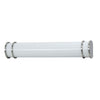 Benzara Pipe Design Metal Vanity Light with Hardwired Switch, Set of 4, Small,White