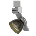 Benzara 12W Integrated Led Track Fixture with Polycarbonate Head, Silver and Black