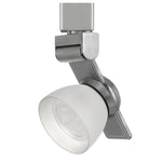 Benzara BM220776 12W Integrated Led Track Fixture with Polycarbonate Head, Silver and White