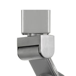 Benzara BM220776 12W Integrated Led Track Fixture with Polycarbonate Head, Silver and White
