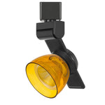 Benzara BM220777 12W Integrated Led Track Fixture with Polycarbonate Head, Black and Yellow