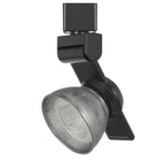 Benzara BM220787 12W Integrated Led Metal Track Fixture with Mesh Head, Black and Silver