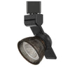 Benzara BM220789 12W Integrated Led Metal Track Fixture with Mesh Head, Black and Bronze