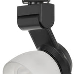 Benzara BM220792 12W Integrated Led Track Fixture with Polycarbonate Head, Black and White