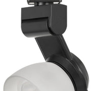 Benzara BM220792 12W Integrated Led Track Fixture with Polycarbonate Head, Black and White
