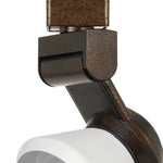 Benzara BM220801 12W Integrated Led Metal Track Fixture with Cone Head, Bronze and White