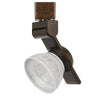 Benzara BM220806 12W Integrated Led Metal Track Fixture with Mesh Head, Bronze and White