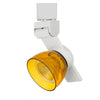 Benzara BM220809 12W Integrated Led Track Fixture with Polycarbonate Head, White and Yellow