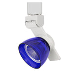 Benzara BM220811 12W Integrated Led Track Fixture with Polycarbonate Head, White and Blue