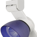 Benzara BM220812 12W Integrated Metal and Polycarbonate Led Track Fixture, White and Blue