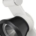 Benzara BM220813 12W Integrated Led Metal Track Fixture with Cone Head, White and Black