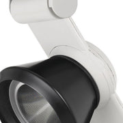 Benzara BM220813 12W Integrated Led Metal Track Fixture with Cone Head, White and Black