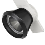 Benzara BM220813 12W Integrated Led Metal Track Fixture with Cone Head, White and Black