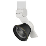 Benzara 12W Integrated Cone Head Led Metal Track Fixture, White and Black